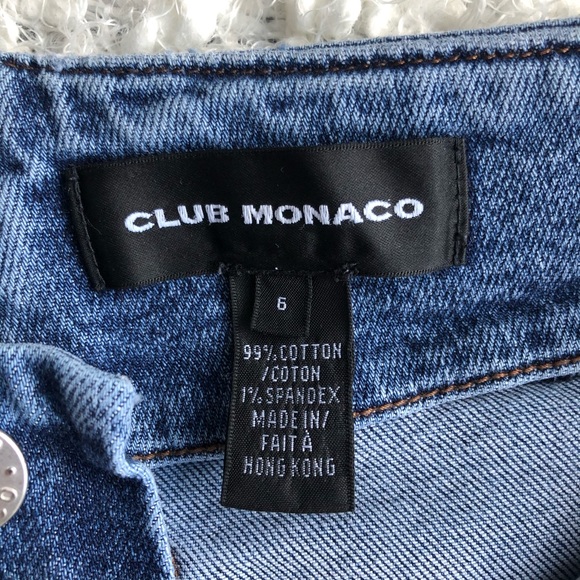 Club Monaco High Rise Straight Jeans - Picture 8 of 9